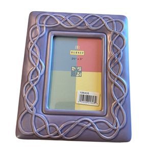 💜Purple Picture Frame In Box Holds 3.5” x 5” Photos Cambria Purple Lilac Decor